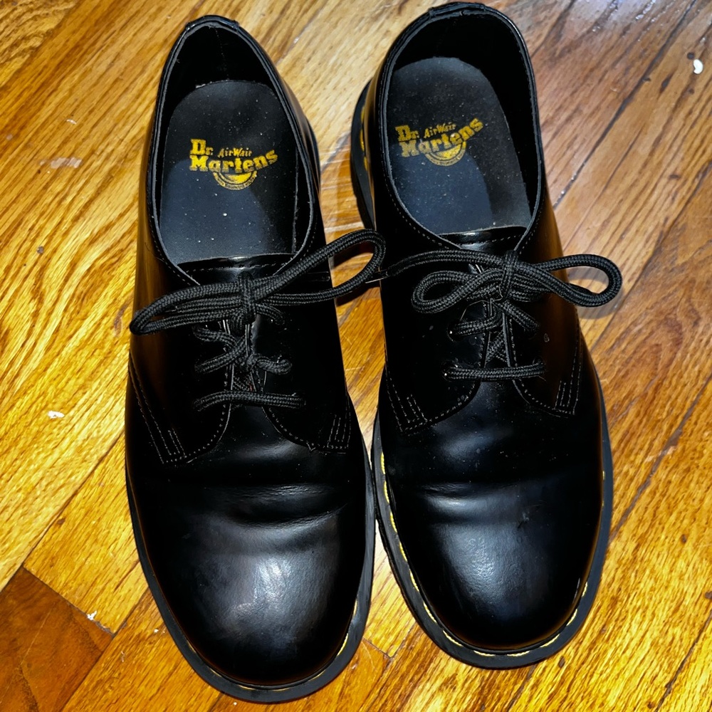 Dr. Martens Black Leather Bex Oxfords